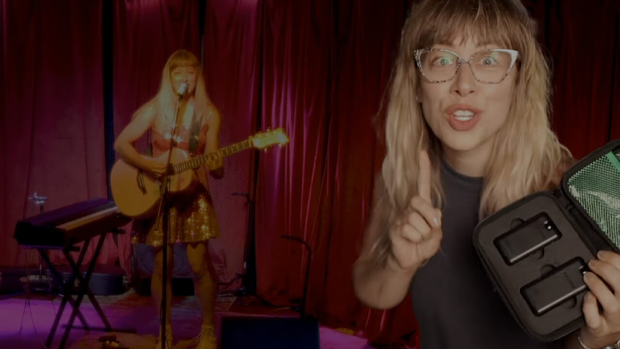 Emily McVicker plays and tests the Fishman AirLock Wireless system on real gigs!