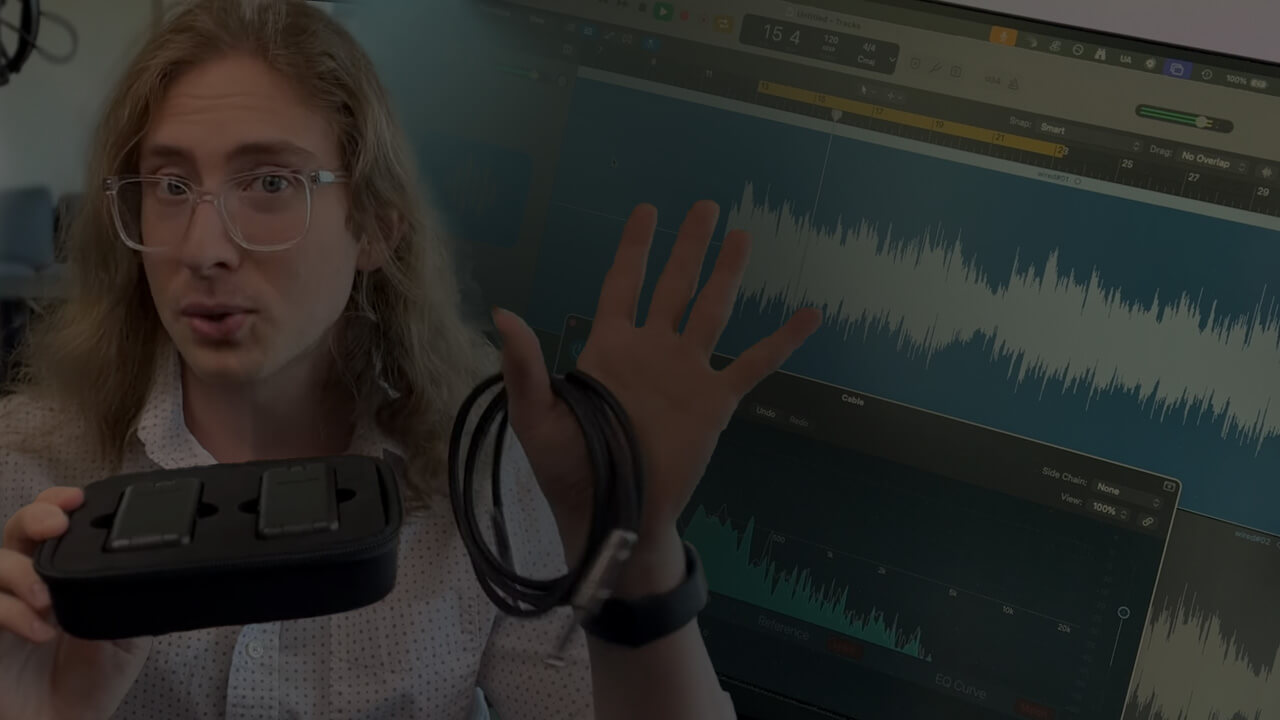 comparison of airlock wireless system against guitar cable